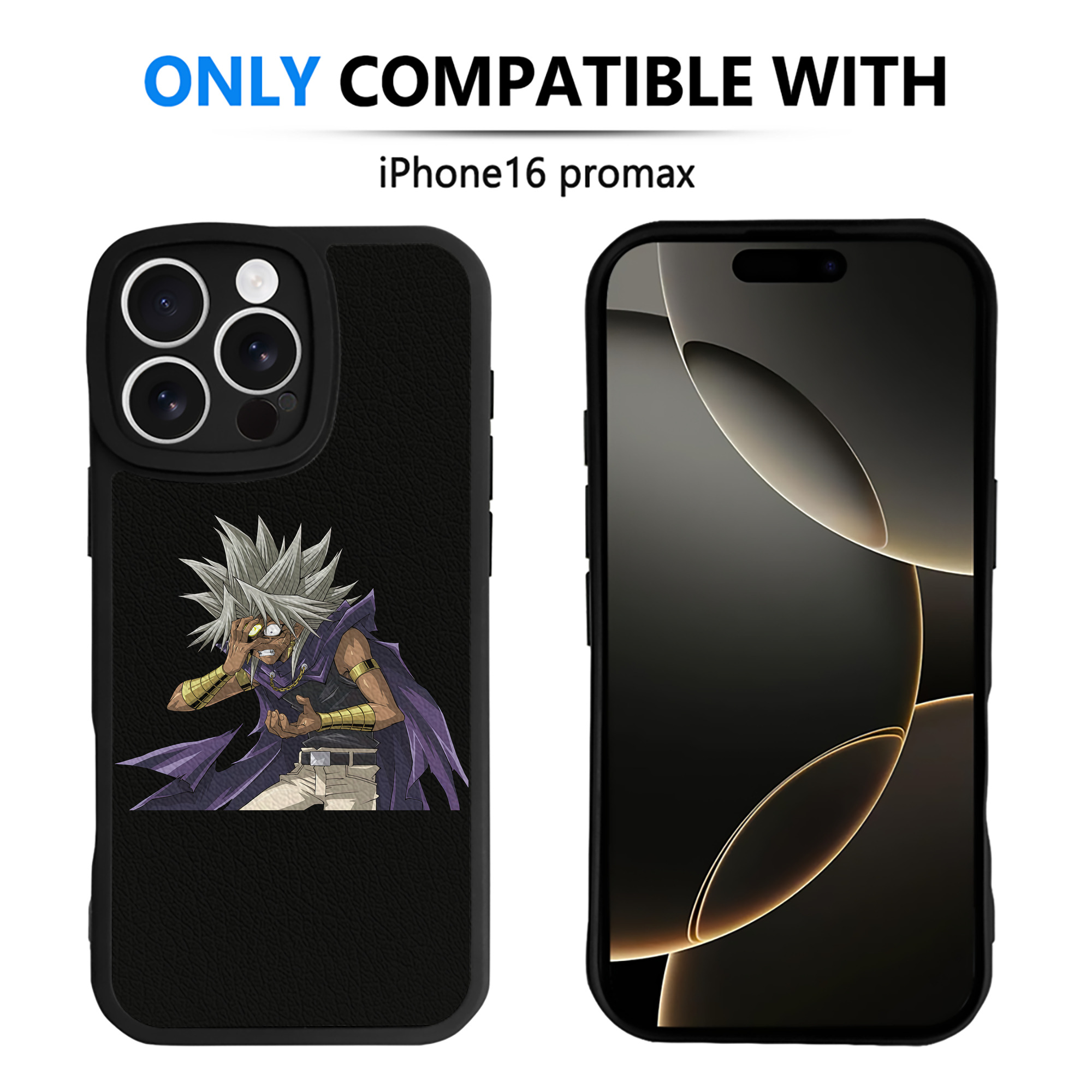 （画像用） 遊☆戯☆王 Yu-Gi-Oh! 【iPhone 16シリーズ対応】シリコンスマホケース（レザー調） 材質：シリコン